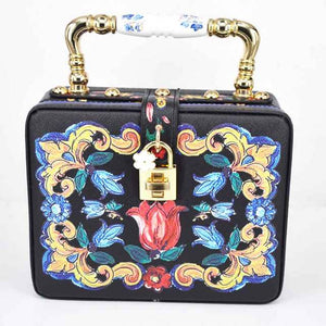 Box Designer evening bag diamond flower Clutch Bag hollow relief Acrylic luxury handbag banquet party purse women's Shoulder bag