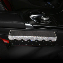 Load image into Gallery viewer, Creative Bling Crystal Diamond Car Ornaments Decoration Car Tissue Box Paper Holder Storage Rhinestone Car Interior Accessories
