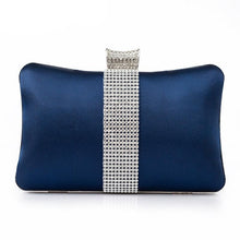 Load image into Gallery viewer, Blue Color Evening Clutch Bags For Women 2020 Fashion Luxury Clutches Purse Rhinestone Shoulder Bag Party Bridal bolso mujer
