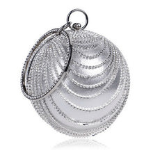 Load image into Gallery viewer, SEKUSA Ball Diamond Tassel Women Party Metal Crystal Clutches Evening  Wedding Bag Bridal Shoulder Handbag Wristlets Clutch

