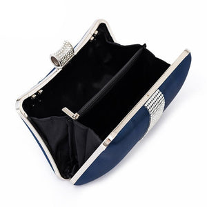 Blue Color Evening Clutch Bags For Women 2020 Fashion Luxury Clutches Purse Rhinestone Shoulder Bag Party Bridal bolso mujer