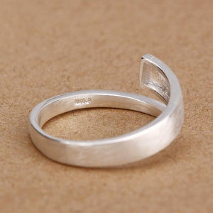 Fashion 925 Sterling Silver Large Rings For Women Girls Rings Joyas De Plata Bohemian Jewelry Wholesale