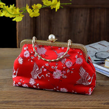 Load image into Gallery viewer, Classic Flowers Japan Style Vintage Kiss Lock Shell Bags Mother Gift Chain Women Shoulder Crossbody Bag Women&#39;s Handbags
