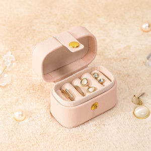 Portable Jewelry Box Jewelry Organizer Display Travel Jewelry Case Boxes Waterproof Leather Storage Zipper Jewelers Joyero