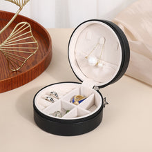 Load image into Gallery viewer, Portable Jewelry Box Jewelry Organizer Display Travel Jewelry Case Boxes Waterproof Leather Storage Zipper Jewelers Joyero
