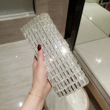 Load image into Gallery viewer, Women Evening Clutch Bag Diamond Bling Wedding Clutch Purse and Handbag Lady Party Luxury Designer Crystal Banquet Shoulder Bag
