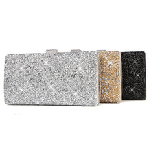 Load image into Gallery viewer, Female Clutch Luxury Handbags Diamond Evening Bag Bling Banquet Party Wedding Purses Clutch Wallet Gold Silver Black
