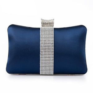 Blue Color Evening Clutch Bags For Women 2020 Fashion Luxury Clutches Purse Rhinestone Shoulder Bag Party Bridal bolso mujer