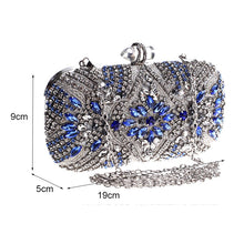 Load image into Gallery viewer, Paisley Rhinestone Clutch
