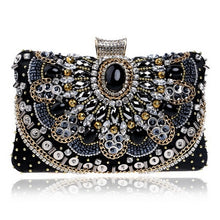 Load image into Gallery viewer, Embroidered Beaded Evening Bag
